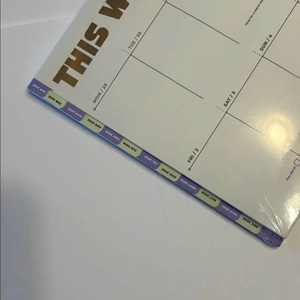 Knock Knock 2026 Desktop Calendar 13 Month Weekly Planner Pad